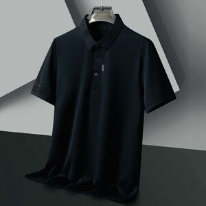 NEW!! Sleek Black The Latest Style Polo Shirt - 
Sz L/XL